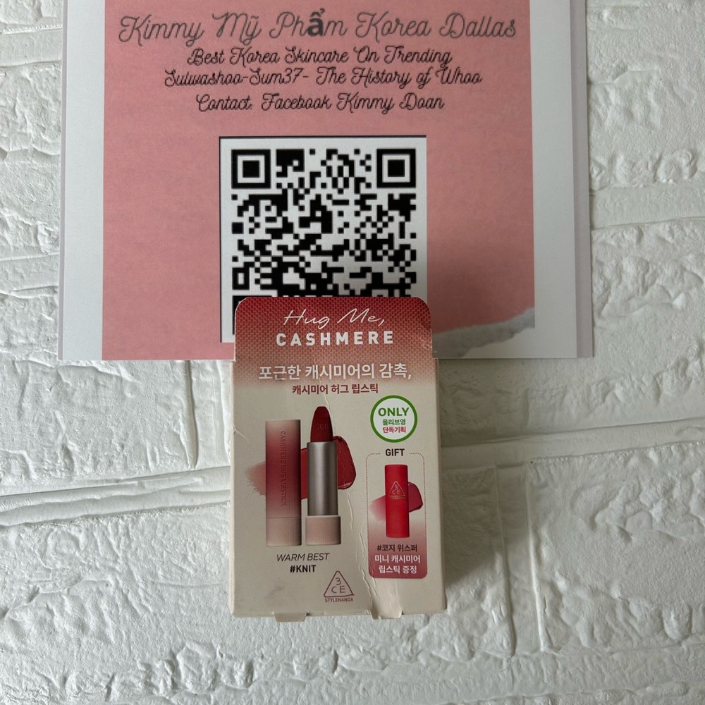 3CE Cashmere Lipstick - RED color 7